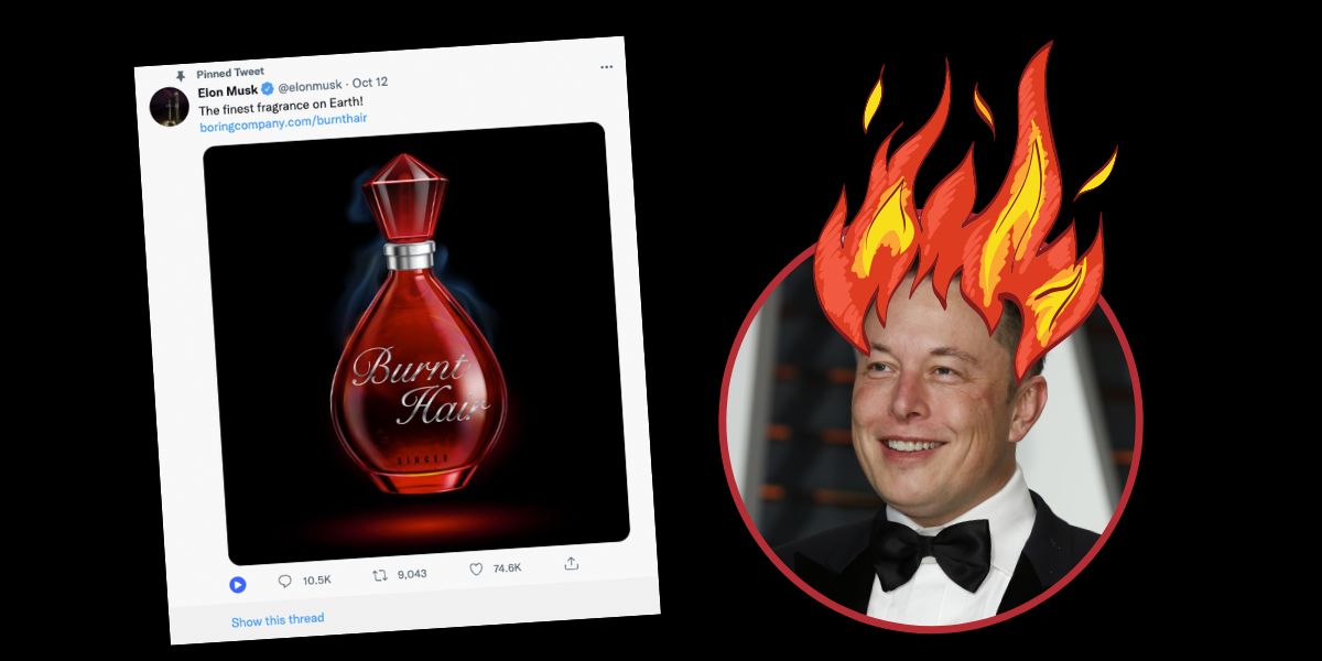 Elon Musks Burnt Hair Perfume Stinks